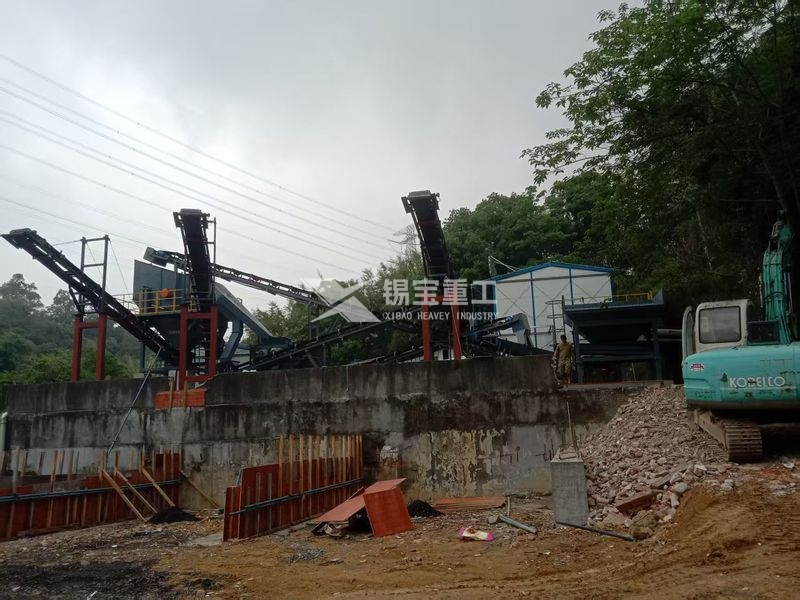 廣州瀝青銑刨料破碎篩分設(shè)備現(xiàn)場